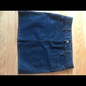 J Crew mini denim skirt